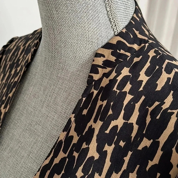 ZARA Woman Oversized Cheetah Animal Print Mini Dress, Size S - Picture 5 of 11